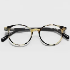White Black Tortoiseshell 'Case Closed' Reading Glasses><noscript><img width=