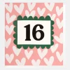 White Hearts On Pink 16th Birthday Card>Caroline Gardner Hot