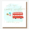 With Age Comes Wisdom & A Bus Pass Birthday Card>Caroline Gardner Store