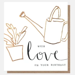 With Love Watering Can Birthday Card>Caroline Gardner Hot